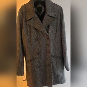Grey Snake Print Jacket - Size Med.